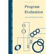 Program Evaluation An Introduction by Royse, David; Thyer, Bruce A.; Padgett, Deborah K.; Logan, T.K., 9780830415366