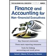 Finance & Accounting for Non-Financial Managers by Weaver, Samuel; Weston, J. Fred, 9780071435369