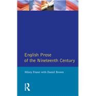 English Prose of the Nineteenth Century by Hilary Fraser; Daniel Brown, 9781315505374
