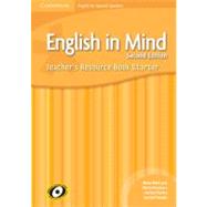 English in Mind for Spanish Speakers Starter Level Teacher's Resource Book + Audio Cds by Hart, Brian; Rinvolucri, Mario; Puchta, Herbert; Stranks, Jeff, 9788483235386