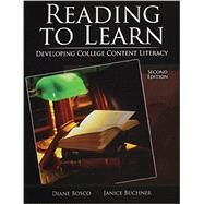 Reading to Learn by Bosco, Diane; Buchner, Janice L., 9781465275400
