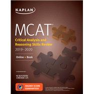 Kaplan Mcat Critical Analysis and Reasoning Skills Review 2019-2020 by Kaplan, Inc., 9781506235400