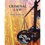 Criminal Law by Dery, George M., III, 9781524935405