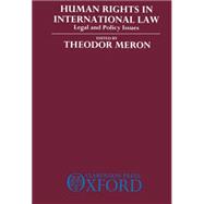 Human Rights in International Law Legal and Policy Issues by Meron, Theodor, 9780198255406