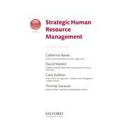 Strategic Human Resource Management by Bailey, Catherine; Mankin, David; Kelliher, Clare; Garavan, Thomas, 9780198705406