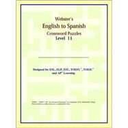 Webster's English to Spanish Crossword Puzzles by ICON Reference, 9780497255411