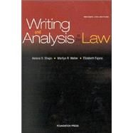 Writing and Analysis in the Law by Shapo, Helene S.; Walter, Marilyn R.; Fajans, Elizabeth, 9781587785412