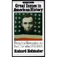Great Issues in American History, Vol. II by HOFSTADTER, RICHARD, 9780394705415