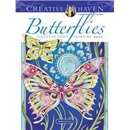 Creative Haven Butterflies Flights of Fancy Coloring Book by Sarnat, Marjorie, 9780486845418