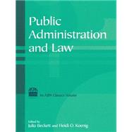 Public Administration And Law by Beckett,Julia, 9780765615428