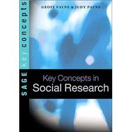 Key Concepts in Social Research by Geoff Payne, 9780761965435