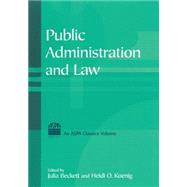 Public Administration And Law by Beckett,Julia, 9780765615435
