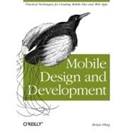 Mobile Design and Development by Fling, Brian, 9780596155445