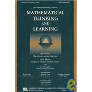 Hypothetical Learning Trajectories : A Special Issue of Mathematical Thinking and Learning by Clements, Douglas H.; Sarama, Julie, 9780805895445