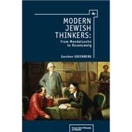 Modern Jewish Thinkers by Greenberg, Gershon, 9781936235469