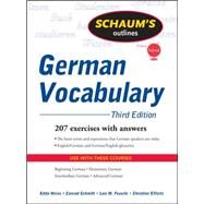 Schaum's Outline of German Vocabulary, 3ed by Weiss, Edda; Schmitt, Conrad; Feuerle, Lois; Effertz, Christine, 9780071615471