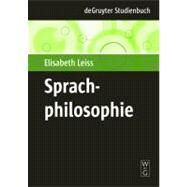 Sprachphilosophie by Leiss, Elisabeth, 9783110205473