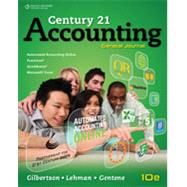 Working Papers, Chapters 1-17 for Gilbertson/Lehman's Century 21 Accounting: General Journal, 10th by GILBERTSON, 9780840065476