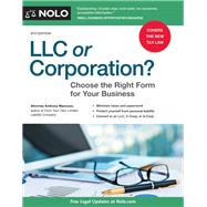 Llc or Corporation? by Mancuso, Anthony, 9781413325478