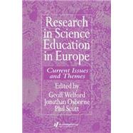 Research in science education in Europe by Welford,Geoff, 9780750705479