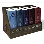 George R. R. Martin's A Game of Thrones Leather-Cloth Boxed Set (Song of Ice and Fire Series) A Game of Thrones, A Clash of Kings, A Storm of Swords, A Feast for Crows, and A Dance with Dragons by Martin, George R. R., 9781101965481