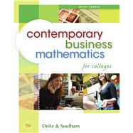 Contemporary Business Mathematics for Colleges, Brief Edition (Book Only) by Deitz, James E.; Southam, James L., 9780324595482
