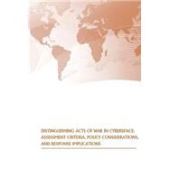 Distinguishing Acts of War in Cyberspace by U.s. Army War College Press; Strategic Studies Institute, 9781505585490
