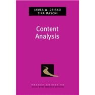 Content Analysis by Drisko, James; Maschi, Tina, 9780190215491