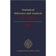 Statistical Inference and Analysis Selected Correspondence of R.A. Fisher by Bennett, J. H., 9780198555520