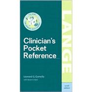 Clinician's Pocket Reference by Gomella, Leonard G.; Haist, Steven A., 9780838515525