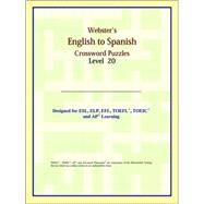 Webster's English to Spanish Crossword Puzzles by ICON Reference, 9780497255527