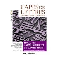 CAPES de Lettres - 3d. by Stphane Lelivre; Florence Bourbon; Christine Vnrin-Gunez; Genevive Di Rosa; Claudine Grossir;, 9782200625535