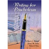 Writing for Psychology (with InfoTrac) by Mitchell, Mark L.; Jolley, Janina M.; OShea, Robert P., 9780155085541