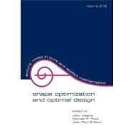 Shape Optimization And Optimal Design by Cagnol; John, 9780824705565