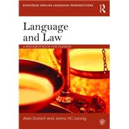 Language and Law: A resource book for students by Durant; Alan, 9781138025578
