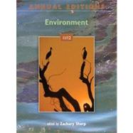 Annual Editions: Environment 11/12 by Sharp, Zachary, 9780073515588