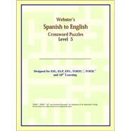 Webster's Spanish to English Crossword Puzzles by ICON Reference, 9780497255589