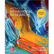 Methods in Behavioral Research [Rental Edition] by Cozby, Paul, 9781260205589