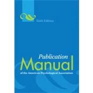Publication Manual of the...,American Psychological...,9781433805592