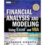 Financial Analysis and Modeling Using Excel and VBA by Sengupta, Chandan, 9780470275603