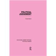 Political Judgement (Routledge Library Editions: Political Science Volume 20) by Ronald Beiner;, 9780415555609
