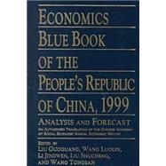 Economics Blue Book of the People's Republic of China, 1999 by Guoguang,Liu, 9780765605627