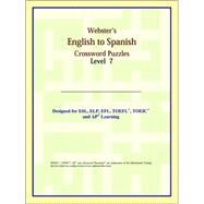 Webster's English to Spanish Crossword Puzzles by ICON Reference, 9780497255633