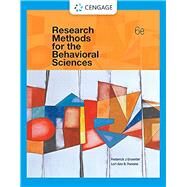 Research Methods for the Behavioral Sciences, Loose-leaf Version by Cengage, 9780357265635