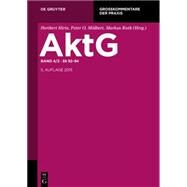 Aktiengesetz by Habersack, Mathias (ADP); Hopt, Klaus J. (ADP); Roth, Markus (ADP); Kort, Michael (ADP); Foerster, Max (ADP), 9783110375657
