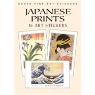 Japanese Prints 16 Art Stickers by Hokusai, Hiroshige and Others, 9780486415659
