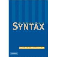 An Introduction to Syntax by Robert D. van Valin, Jr, 9780521635660
