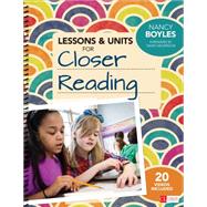 Lessons & Units for Closer Reading by Boyles, Nancy; Mcgregor, Tanny, 9781483375670