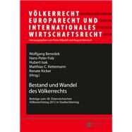 Bestand Und Wandel Des Vlkerrechts by Benedek, Wolfgang; Folz, Hans-Peter; Isak, Hubert; Kettemann, Matthias C., 9783631645680