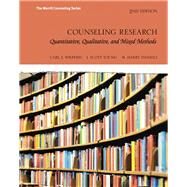 Counseling Research Quantitative, Qualitative, and Mixed Methods by Sheperis, Carl J.; Young, J. Scott; Daniels, M. Harry, 9780134025704
